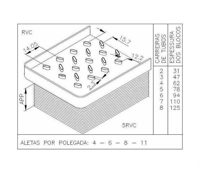 Imagem de Colmeia radiador ford f 11000 f 12000 f 13000 f 21000 f 600