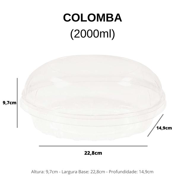 Colomba 2000Ml G34 Galvanotek Com 50 Un Imagem de Colomba 2000Ml G34 Galvanotek Com 50 Un
