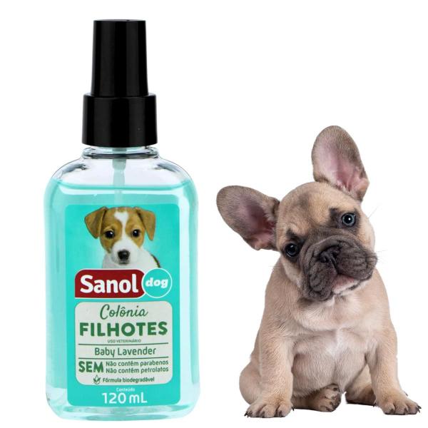 Imagem de Colônia Pet Cachorro Gato Filhote Macho Fêmea Sanol 120ml