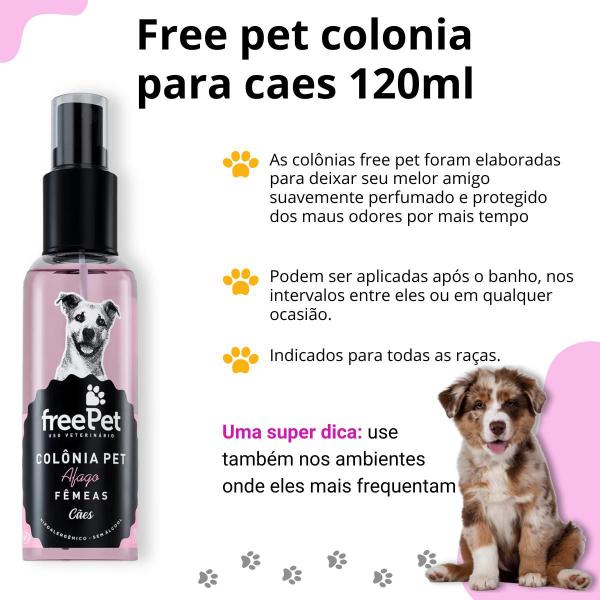 Imagem de Colônia Spray Cachorro Fêmeas Adulto Perfuma Tira Odor 120ml