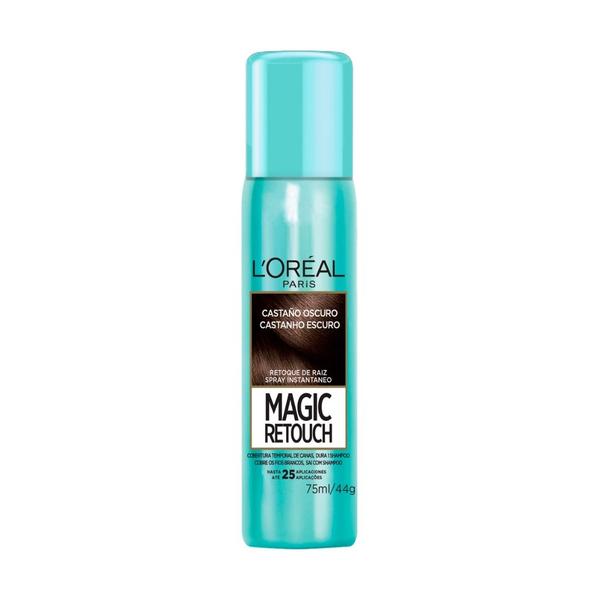 Imagem de Coloraçao Loreal Magic Retouch 75ml Spray Castanho Escuro