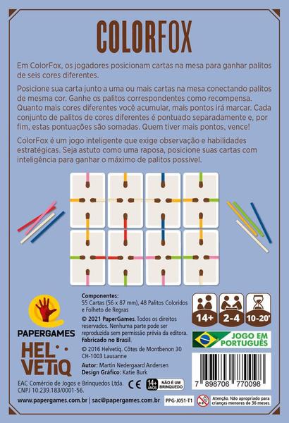 Imagem de ColorFox - Jogo Matchbox da Papergames