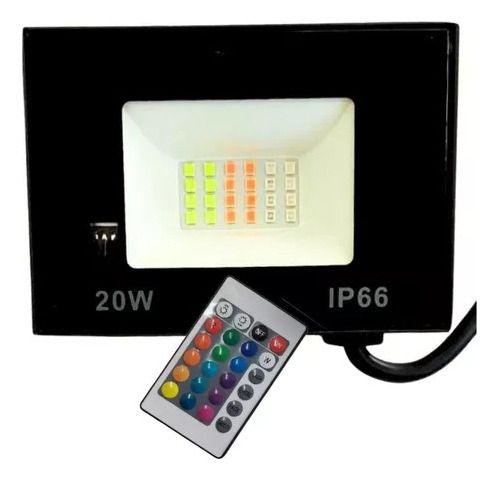 Imagem de Colorido Refletor Holofote Led Rgb 30w C/controle Aaatop Rgb