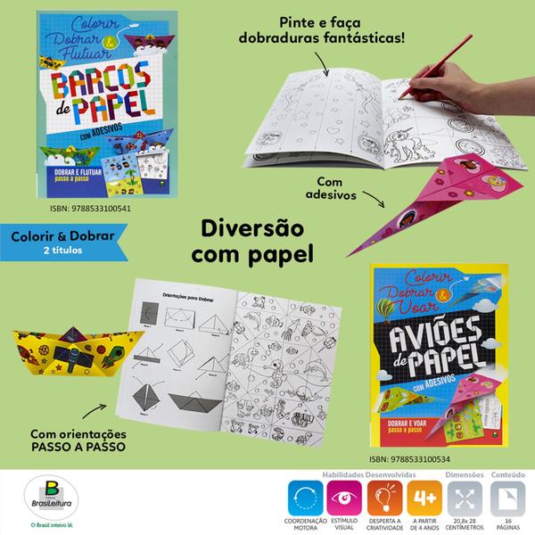 Imagem de Colorir e Dobrar: Barcos de Papel - Todolivro