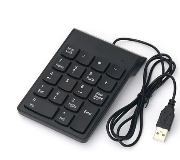 Imagem de Com Fio Usb Teclado Numérico Slim Mini Número Pad Digital