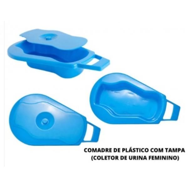 Imagem de Comadre De Plástico Com Tampa Coletor De Urina 2L Supermedy Marca: Supermedy