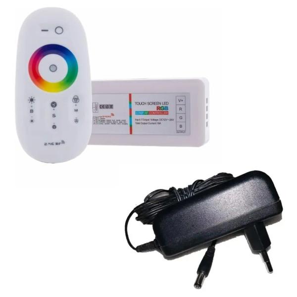 Imagem de Comando Led Piscina Modulo Rgb Controle Touch + Fonte 2amp