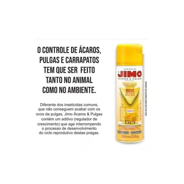 Imagem de Combate Ácaros Pulgas Carrapatos Aerossol 300ml - Jimo