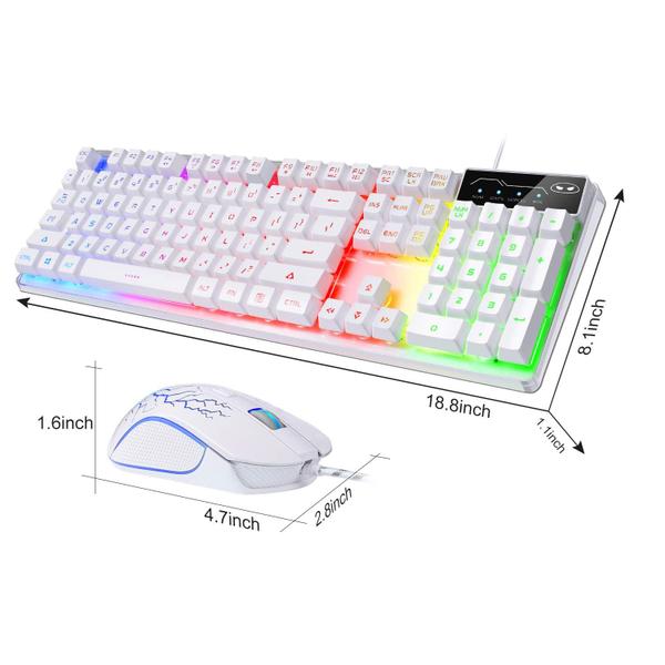 Imagem de Combinação de teclado e mouse para jogos MageGee K1 RGB LED retroiluminado