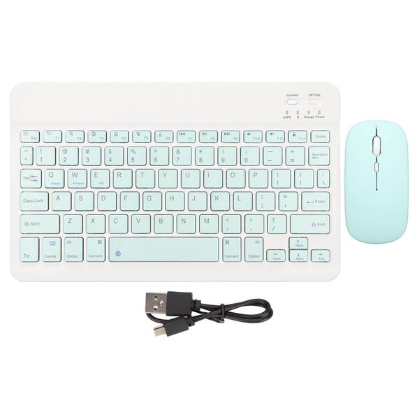 Imagem de Combinação de teclado e mouse sem fio Diyeeni Cute Bluetooth Green