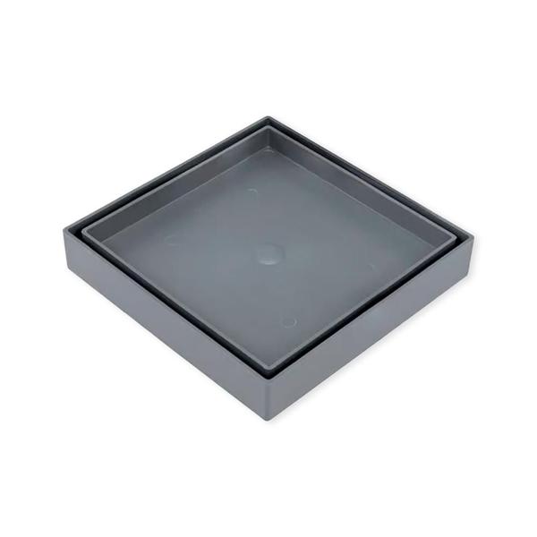 Combo 03 Ralo 10x10 Oculto Piso Porcelanato Inteligente Cinza - Ralo Invisível Imagem de Combo 03 Ralo 10x10 Oculto Piso Porcelanato Inteligente Cinza
