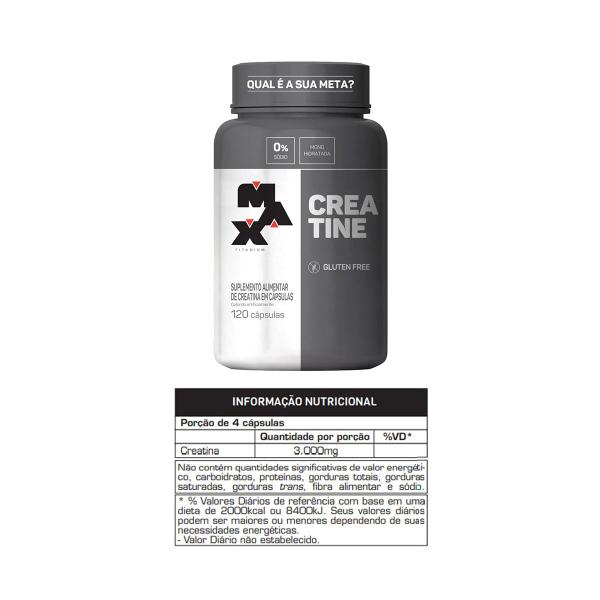 Imagem de Combo 100% Whey 900g, Creatina Monohidratada 120 Cápsulas e Bcaa 60 Cápsulas e Coqueteleira  700mL - Max Titanium