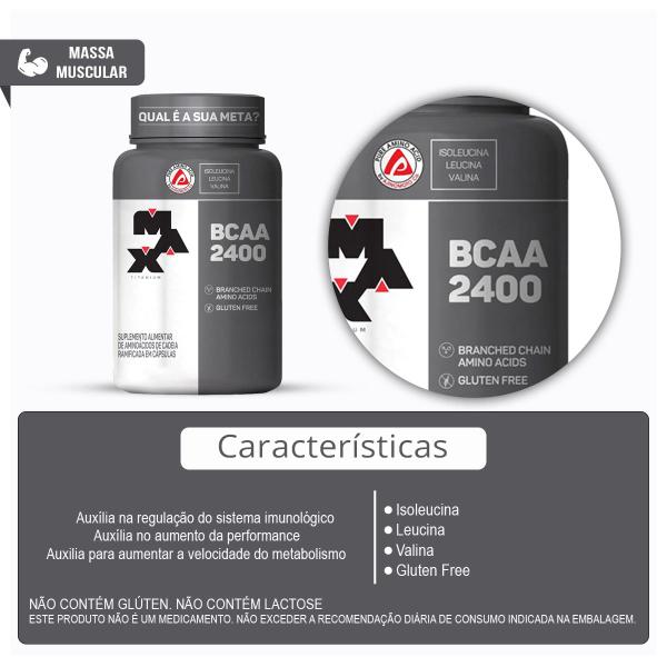 Combo 100% Whey 900g, Creatina Monohidratada 120 Cápsulas e Bcaa 60 Cápsulas - Max Titanium Imagem de Combo 100% Whey 900g, Creatina Monohidratada 120 Cápsulas e Bcaa 60 Cápsulas - Max Titanium