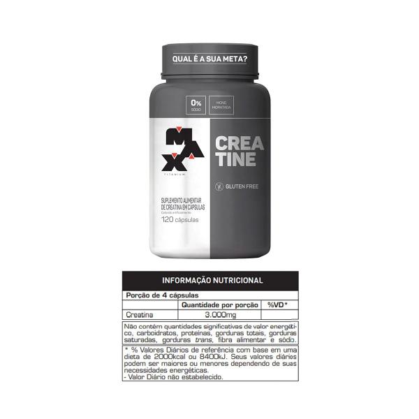Combo 100% Whey 900g, Creatina Monohidratada 120 Cápsulas e Bcaa 60 Cápsulas - Max Titanium Imagem de Combo 100% Whey 900g, Creatina Monohidratada 120 Cápsulas e Bcaa 60 Cápsulas - Max Titanium