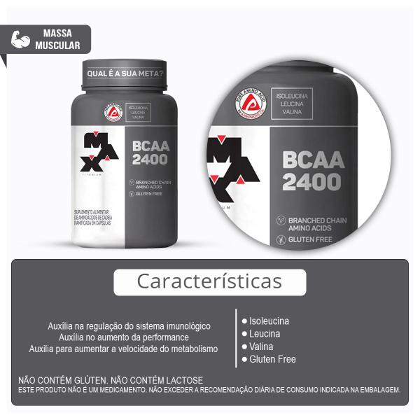 Imagem de Combo 100% Whey 900g, Creatina Monohidratada 150g e Bcaa 60 Cápsulas - Max Titanium