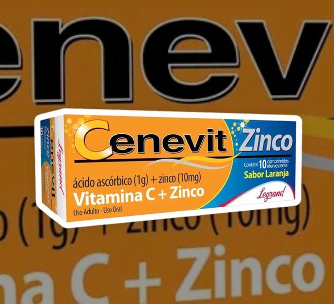 Imagem de Combo 2 caixas Cenevit Zinco 1g 10 Comprimidos Efervescentes - Legrand