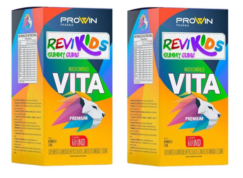 Imagem de Combo 2 Caixas Revikids Gummy Gums premium 60 unidades - Prowin - Prowin Parma