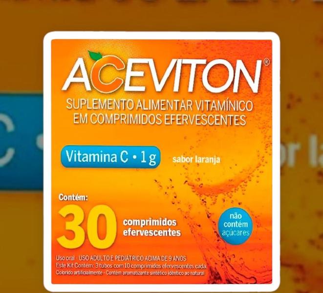 Imagem de Combo 2 caixas Vitamina C efervescente 30 comprimidos - cimed