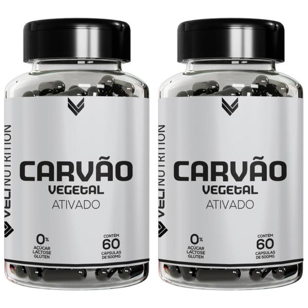 Imagem de Combo 2 Carvão Vegetal Ativado Veli Nutrition 120 Cápsulas