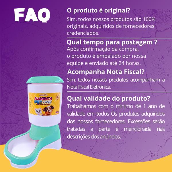 Imagem de Combo 2 Comedouro Automático Alimenta Pet One - Tiffany