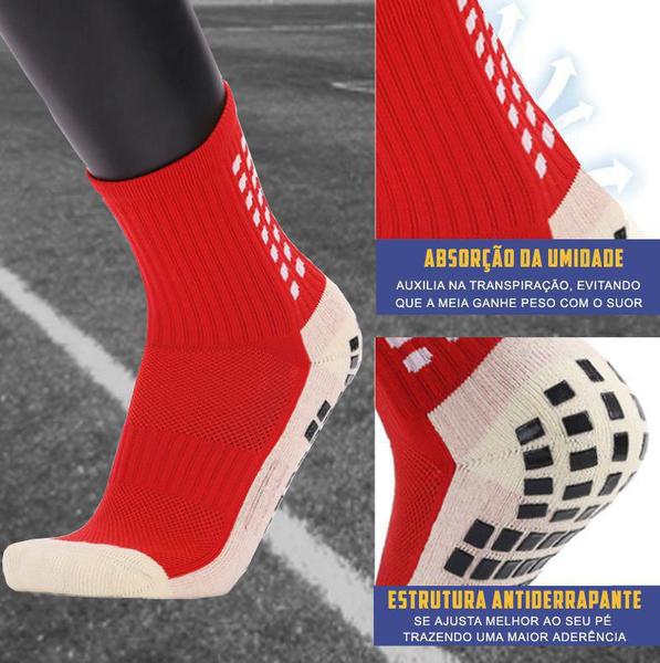 Imagem de Combo 2 Pares Meias Esportivas Trusox Antiderrapantes