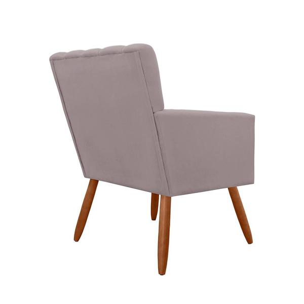 Imagem de Combo 2 Poltronas Decorativa Para Consultório Escritório Cecília Suede Rosê - DL DECOR