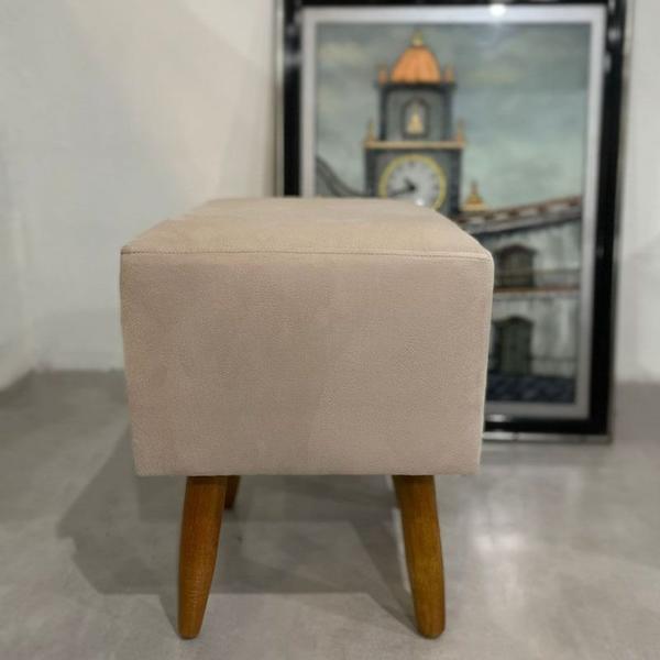 Imagem de Combo 2 Puf, Puff Para Sala, Puff Suede Bege Off White