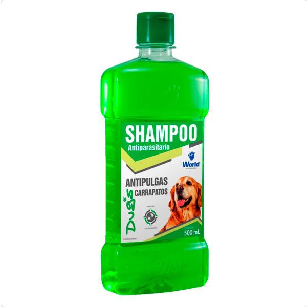 Imagem de Combo 2 Shampoo Antiparasitário World Veterinária Dug's para Cães - 500ml