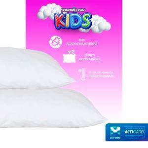 Imagem de Combo 2 Travesseiros Soft Infantil EcoPLUMA TOUCH - Sonopillow KIDS