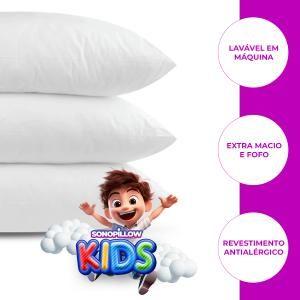 Imagem de Combo 2 Travesseiros Soft Infantil EcoPLUMA TOUCH - Sonopillow KIDS