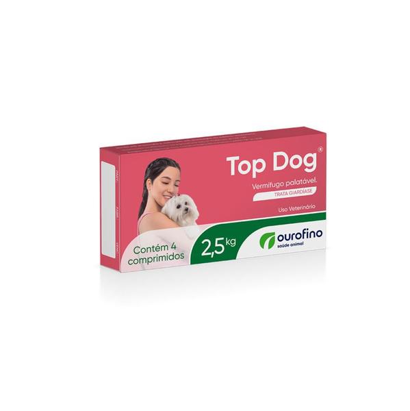 Imagem de Combo 2 unidades Top Dog Vermífugo 2,5 kg - 4 comprimidos