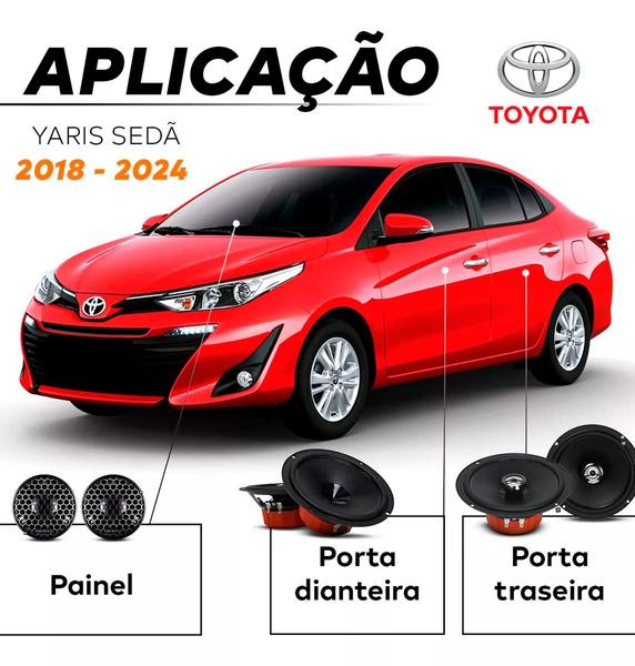 Imagem de Combo 2 vias DSK165 + Alto falant Coaxial DCX165 Yaris Sedã