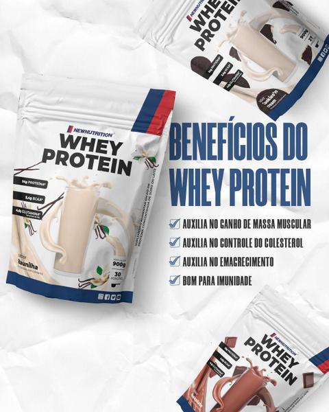 Combo 2 Whey Protein Concentrado 900g NEWNUTRITION Imagem de Combo 2 Whey Protein Concentrado 900g NEWNUTRITION