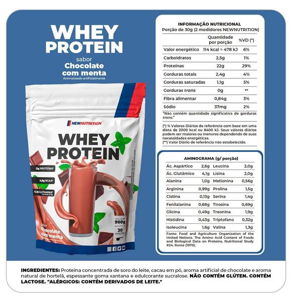 Combo 2 Whey Protein Concentrado 900g NEWNUTRITION Imagem de Combo 2 Whey Protein Concentrado 900g NEWNUTRITION