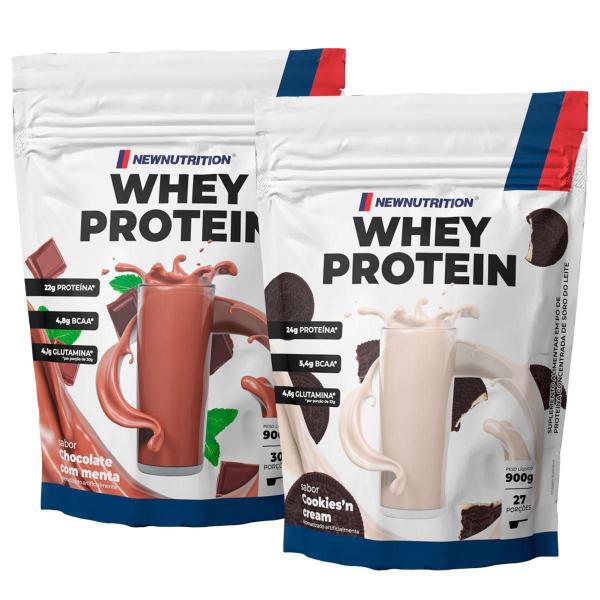 Combo 2 Whey Protein Concentrado 900g NEWNUTRITION Imagem de Combo 2 Whey Protein Concentrado 900g NEWNUTRITION