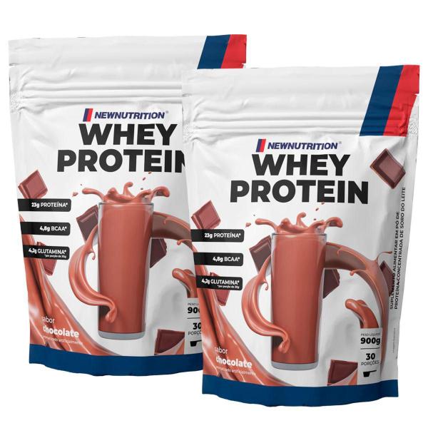 Imagem de Combo 2 Whey Protein Concentrado Chocolate 900g NEWNUTRITION!!