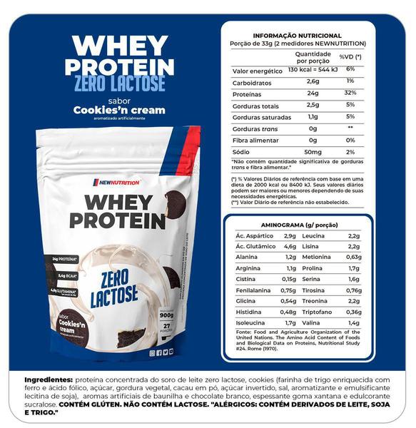 Imagem de Combo 2 Whey Protein Concentrado Zero Lactose 900g NEWNUTRITION