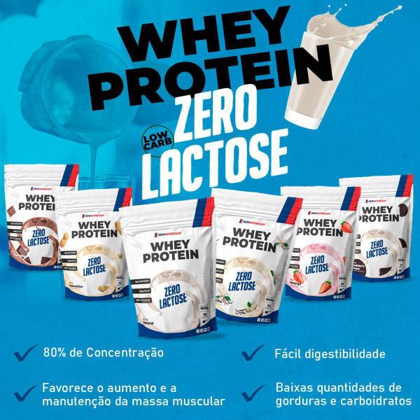 Imagem de Combo 2 Whey Protein Concentrado Zero Lactose Morango 900g NEWNUTRITION