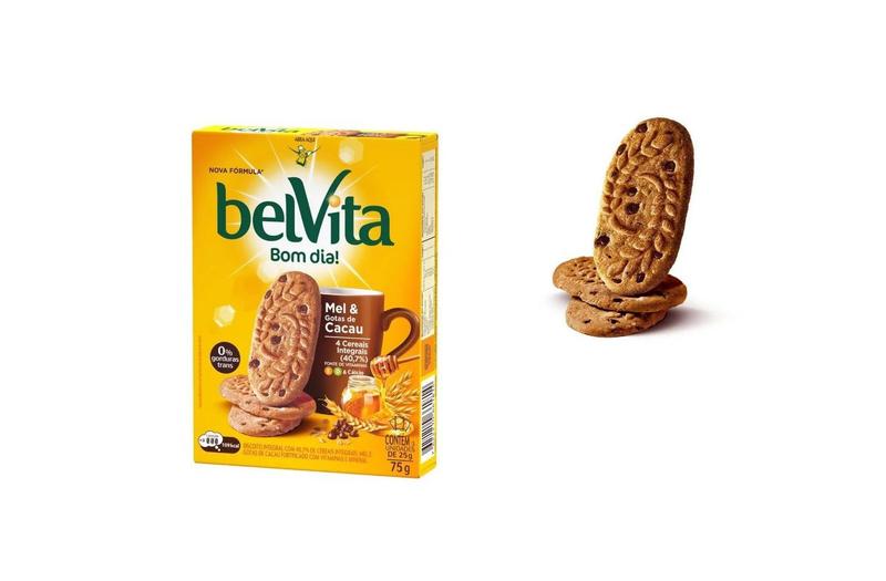 Combo 20 caixas Biscoito Integral Belvita Mel & Cacau 75g - RIO Imagem de Combo 20 caixas Biscoito Integral Belvita Mel & Cacau 75g