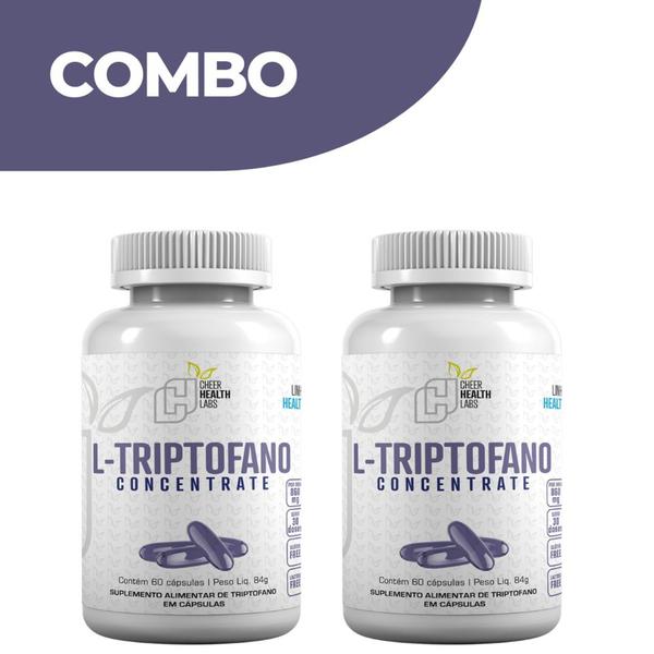 Imagem de Combo 2x L-TRIPTOFANO 60 Cápsulas - Cheer Health Labs