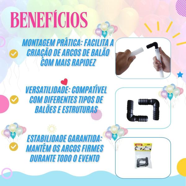 Imagem de Combo 3 Adaptador de Trave para Arco de Balão Decoração