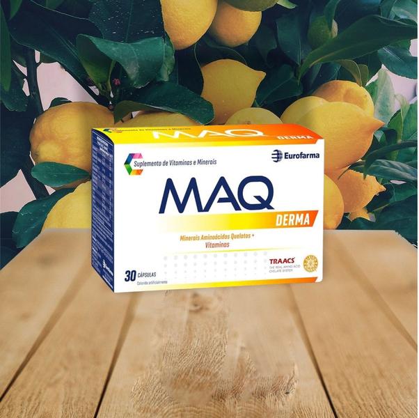 Imagem de Combo 3 caixas Suplemento Vitamínico-Mineral Maq Derma com 30 Cápsulas