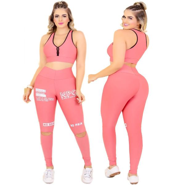 Imagem de Combo 3 Calça Legging Feminina Fitness Corte no Joelho Academia The Start Suplex Oferta Leg