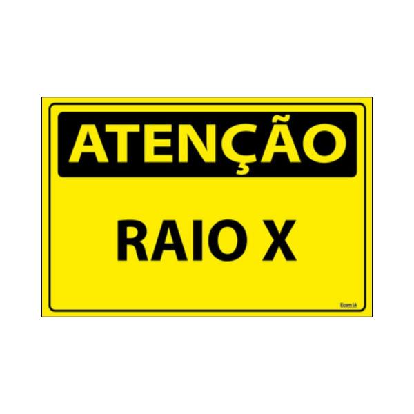 Imagem de Combo 3 Placas De Sinalização Atenção Raio-X 30x20 Ecom IA - SA58 F9e