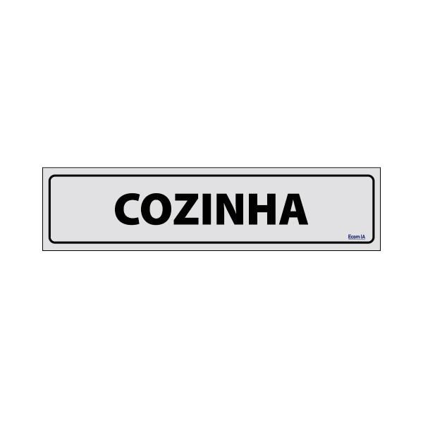 Imagem de Combo 3 Placas De Sinalização Cozinha 30x7 Ecom IA - B-509 F9e