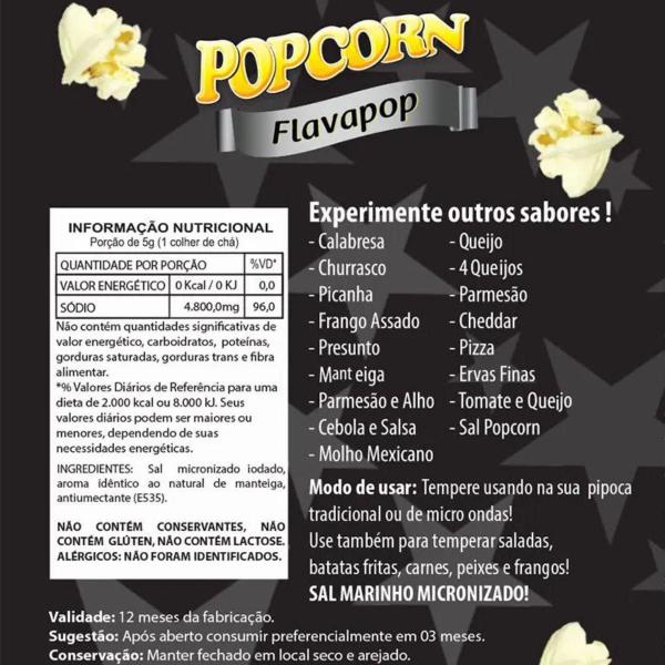 Combo 3 Temperos Pipoca Popcorn Sabores Bacon, Flavapop - Flavored Popcorn Imagem de Combo 3 Temperos Pipoca Popcorn Sabores Bacon, Flavapop