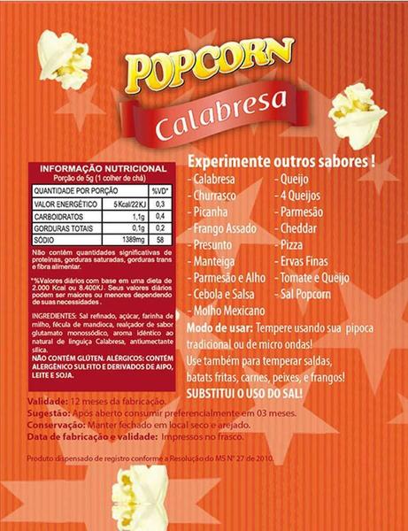 Imagem de Combo 3 Temperos Pipoca Popcorn Sabores Calabresa, Sal Do