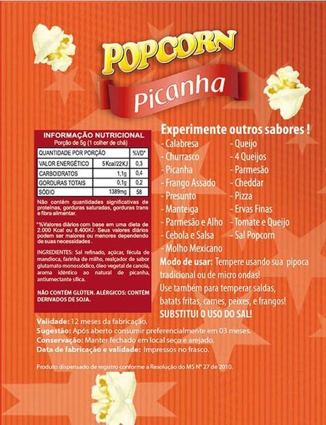 Imagem de Combo 3 Temperos Pipoca Popcorn Sabores Picanha, Calabresa E