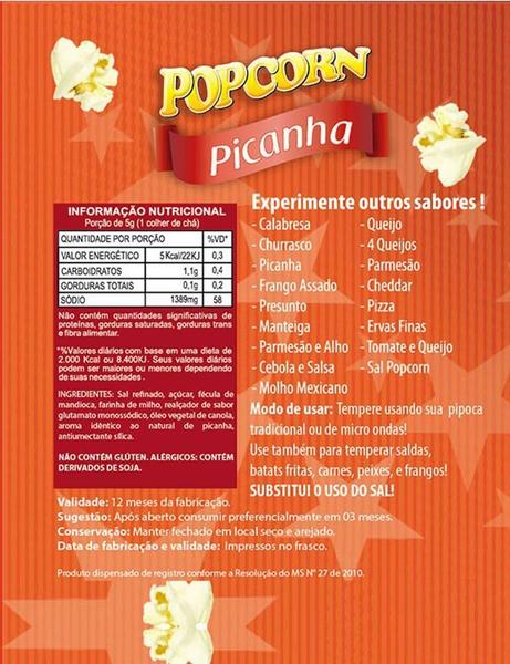 Combo 3 Temperos Pipoca Popcorn Sabores Picanha, Presunto E - Flavored Popcorn Imagem de Combo 3 Temperos Pipoca Popcorn Sabores Picanha, Presunto E