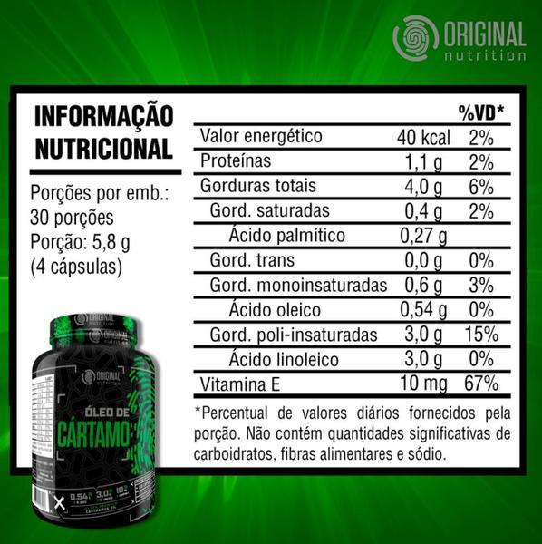 Imagem de Combo 3x Óleo De Cártamo 120 Cáps - Original Nutrition